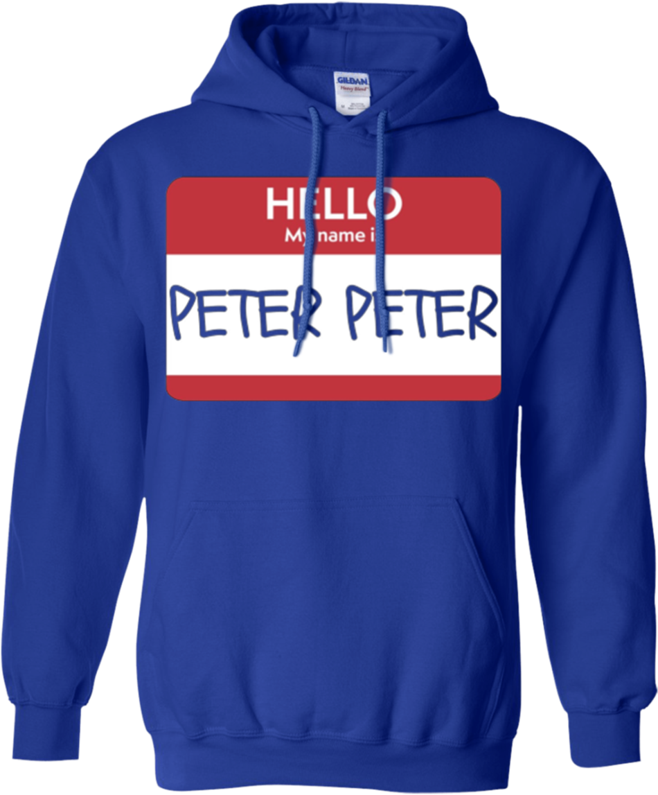 “hello My Name Is Peter Peter” Funny Halloween T-shirt - Love My Bichon Frise Dog Tshirt Royal Xxx-large (1155x1155), Png Download