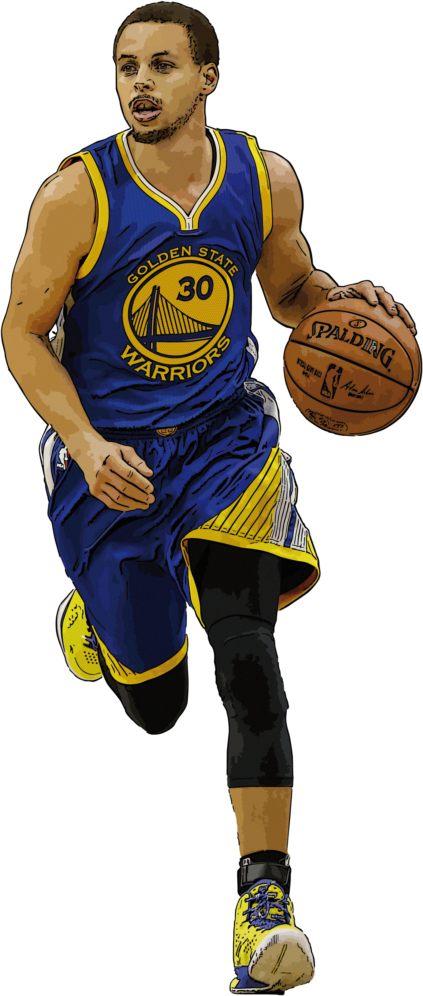 Stephen Curry By Xxjo-11xx - Golden State Warriors Jersey 2010 (1771x3387), Png Download