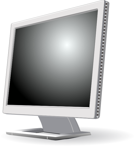 Video Lcd Clipart Png - Clipart Screen (556x600), Png Download
