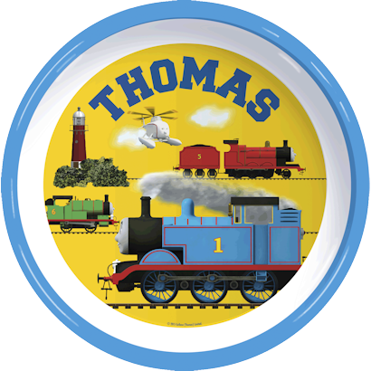 82105 Thomas The Tank Engine Round Plate - Honey Badger Takes What He (410x410), Png Download