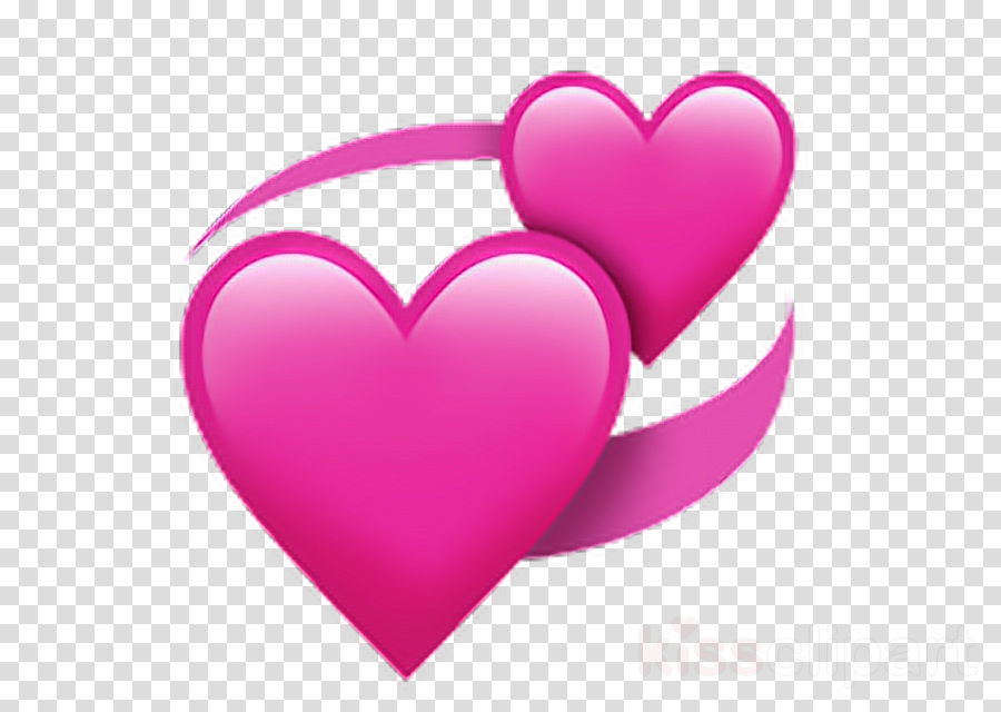 Iphone Heart Emoji Png Clipart Emoji Heart - Hair Png For Picsart (900x640), Png Download