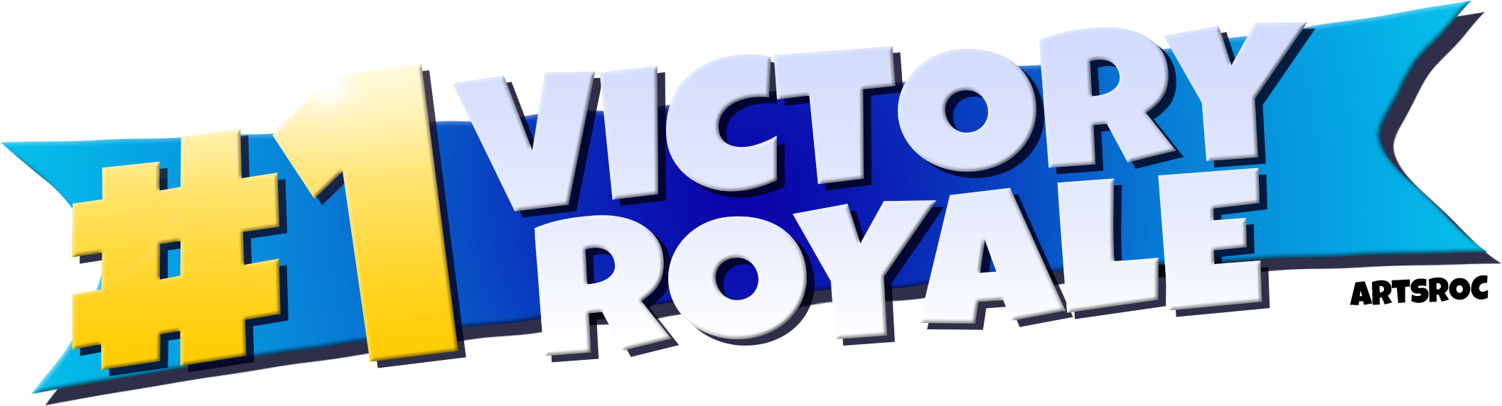 Earn The Victory Royale - Arts R O C Inc (2113x572), Png Download