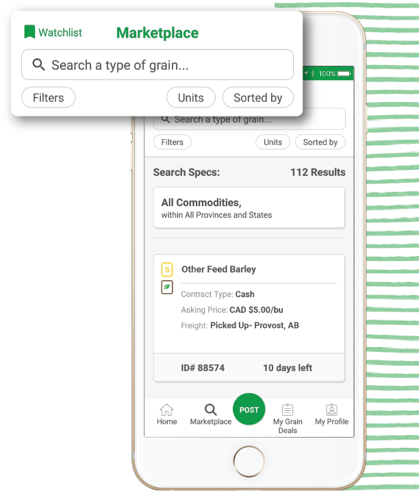 Buy & Sell Grain With Ease - Farmlead Resources Ltd. (850x750), Png Download