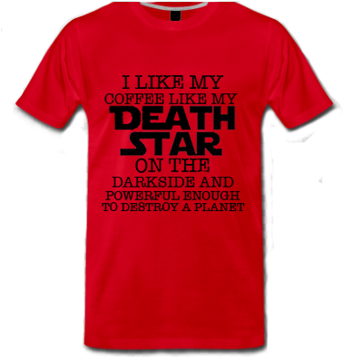 Death Star - Death Star Coffee | T-shirt (385x393), Png Download
