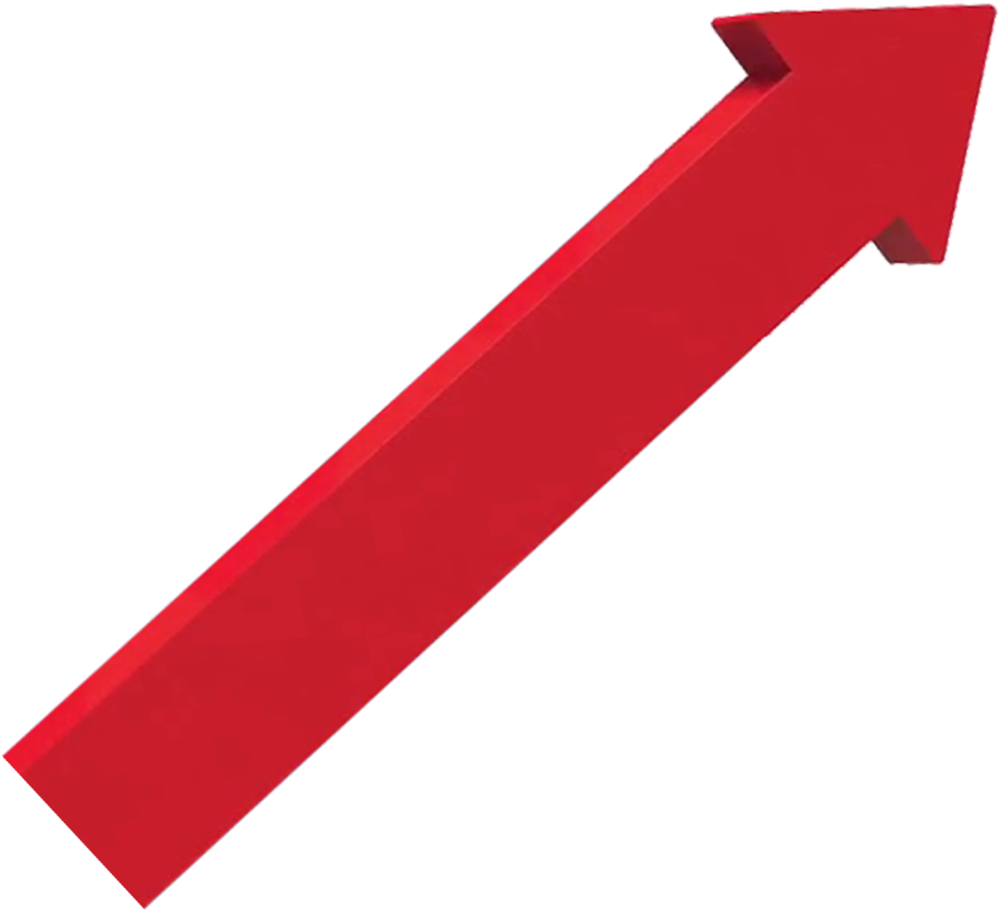 Free Download High Quality 3d Arrow Png Transparent - Red Pencil Clipart (900x900), Png Download