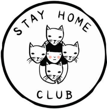 Stay Home Club (356x360), Png Download