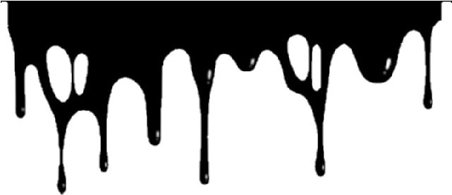 Rozpływanie Slime Water Szablon Black - Black And White Slime Png (640x624), Png Download