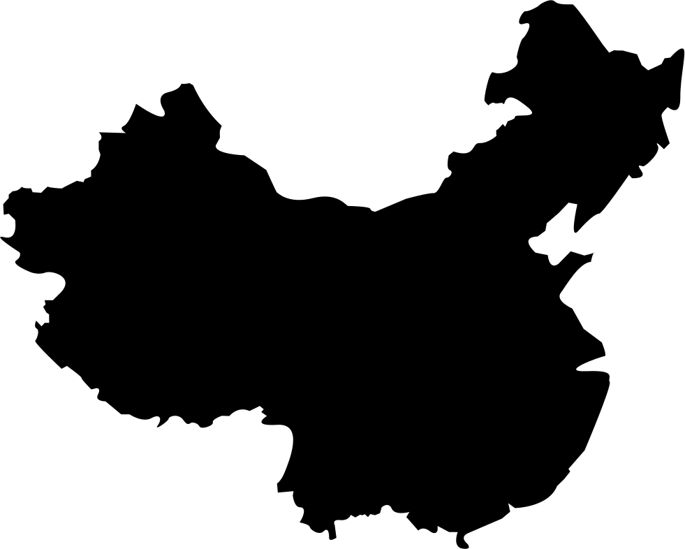 Png File Svg - Map Of China (981x786), Png Download