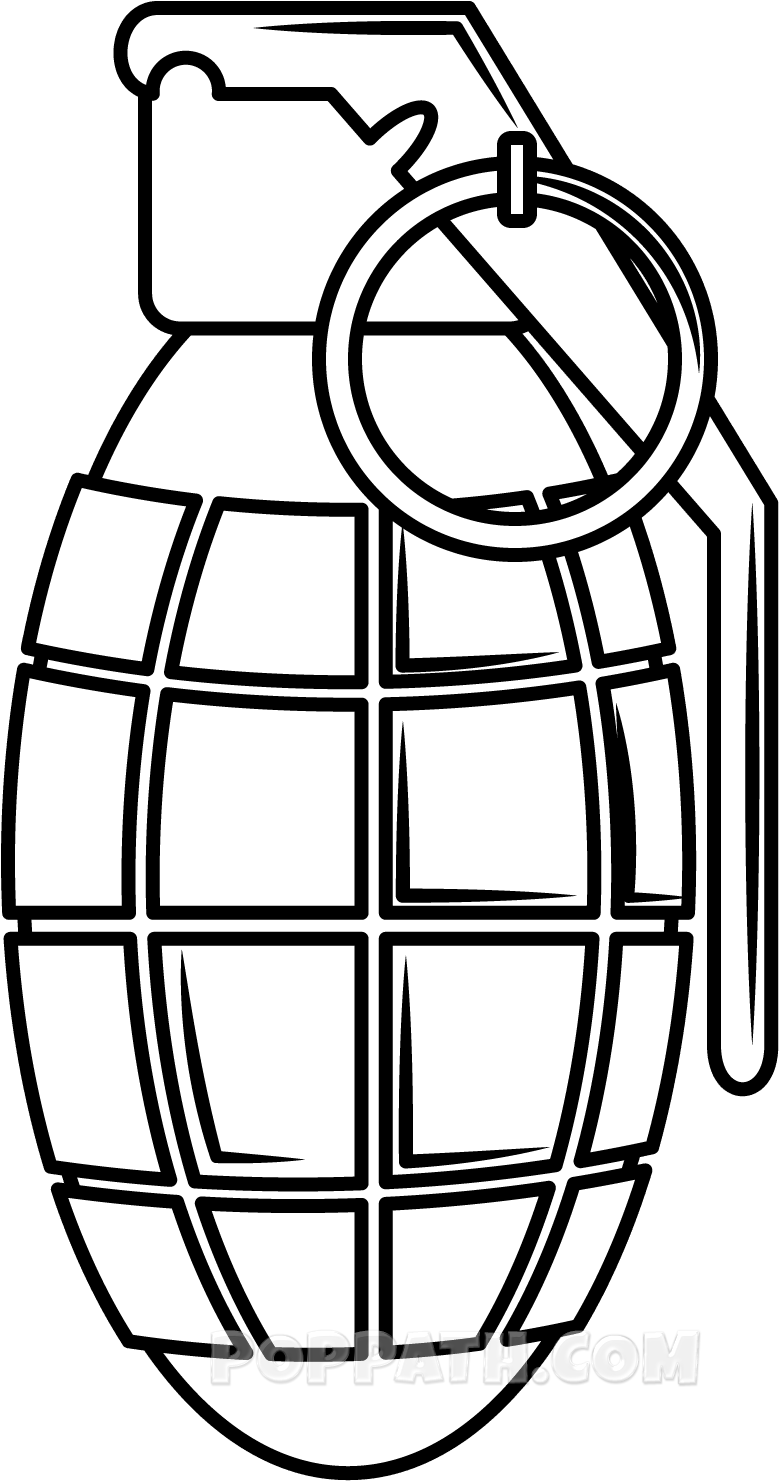 Png Freeuse Download Bmx Drawing Grenade - Line Art (1500x1500), Png Download