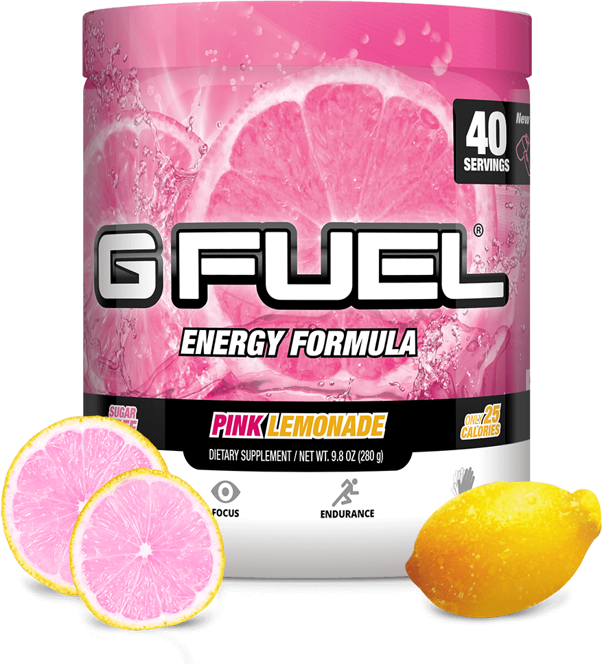 Pink Lemonade Tub - Gamma Labs G Fuel Energy Formula 40 Servings (1024x1024), Png Download