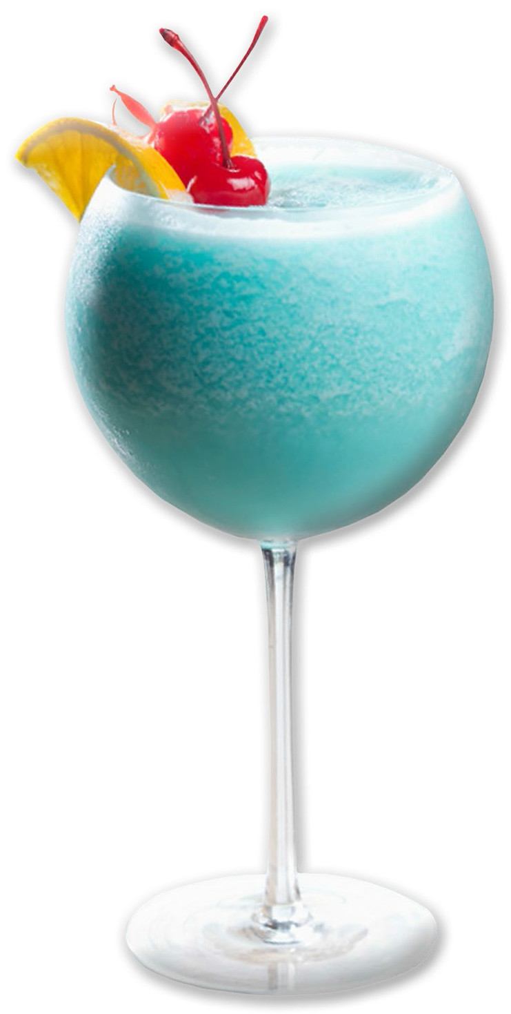 Electric Blue Lemonade - Frozen Blue Hawaii Png (971x1501), Png Download