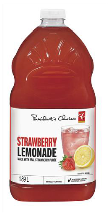 Pc Strawberry Lemonade - President's Choice (420x420), Png Download