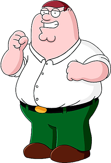 [character] Peter Griffin Family Guy / Padre De Familia - Peter Griffin Fist (520x653), Png Download