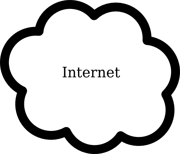 Internet Cloud Icon Png - Internet Clipart (600x514), Png Download