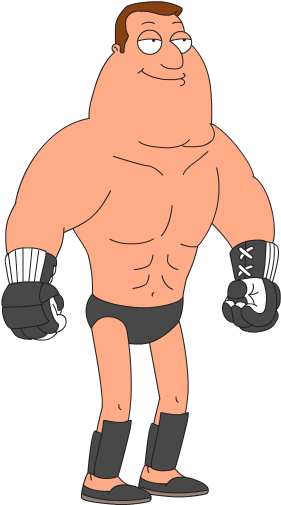 Kung Pow Quahog - Joe Family Guy (288x514), Png Download