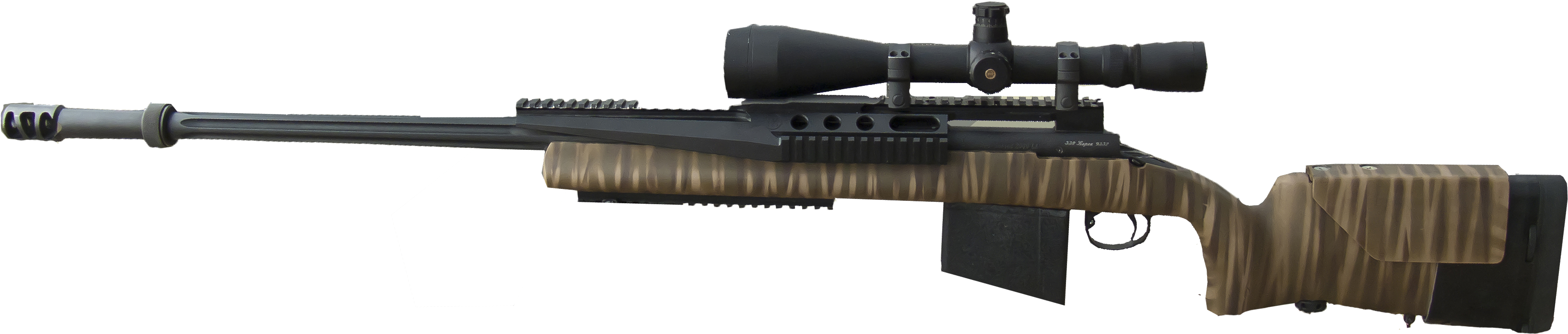 Idf Barak 338 Rifle Left Trp - H-s Precision Pro Series 2000 Htr (3507x897), Png Download