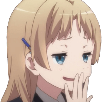 Sanae Dekomori Smug - Smug Anime Girl Laugh (372x351), Png Download