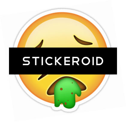 Sick Emoji - Circle (420x408), Png Download