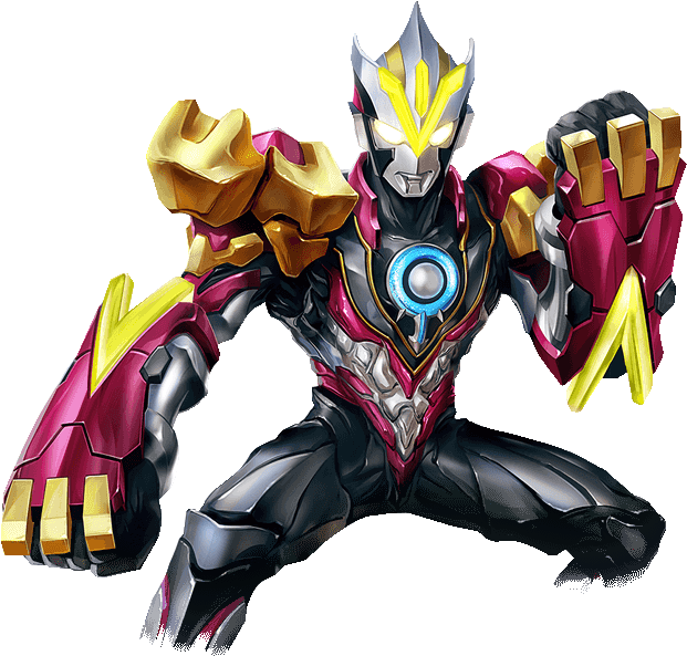 Ultraman Orb Proton Victorium - False Data Ultramanfusionfight Official 4 Pocket Binder (691x691), Png Download