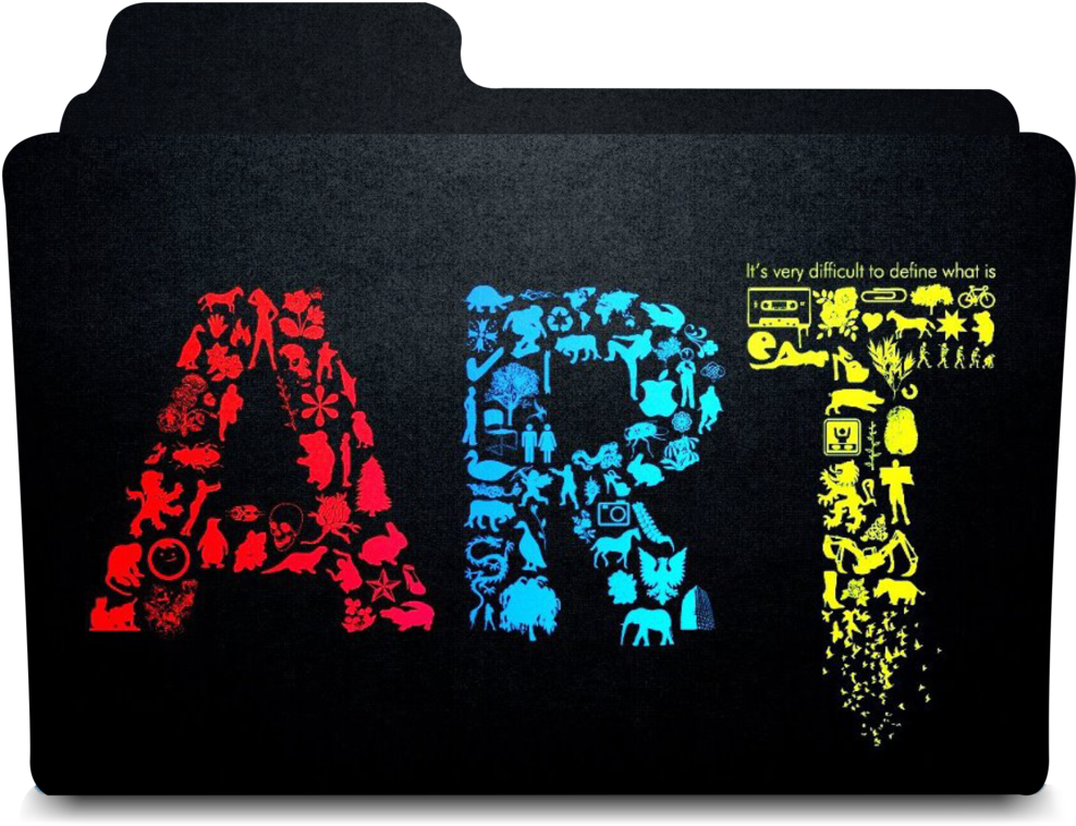 Art Folder Icon By Artist Ranimas On Deviantart - Art Folder Icon Mac (990x806), Png Download