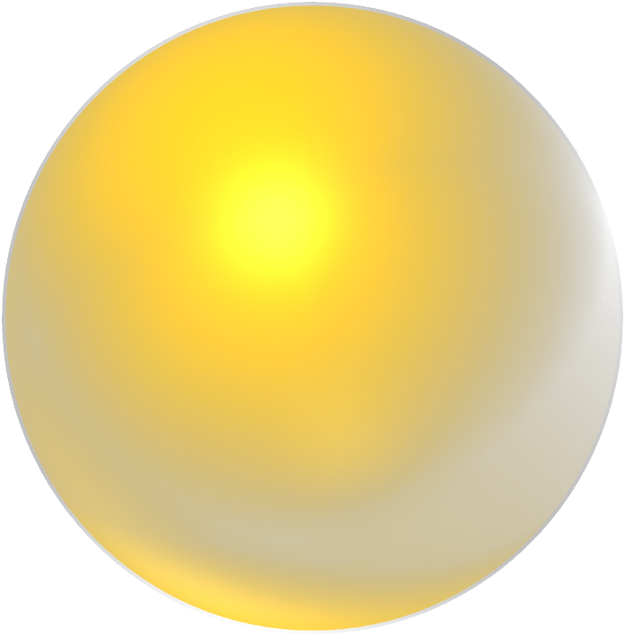 Yellow Orb - Circle (697x709), Png Download