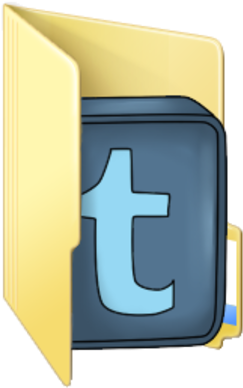 Folder Icon Tumblr Png - Icon Folder (393x399), Png Download