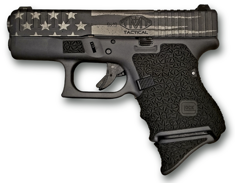 All America Glock - Custom Glock 26 Cerakote (909x701), Png Download