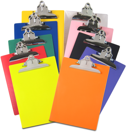 Saunders Recycled Plastic Clipboard Letter/a4 Size - Saunders 21673 Clipboard,plastic,yellow (480x461), Png Download
