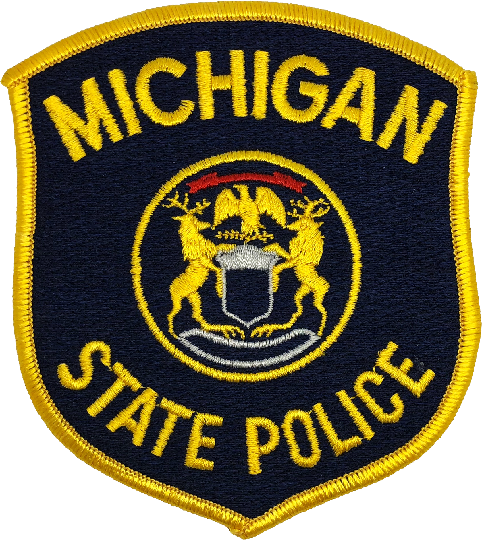 Michigan State Police Shoulder Patch - Michigan State Trooper Badge (1678x1882), Png Download