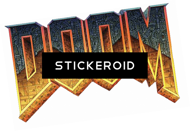 Doom Logo - Youtube Poop (647x448), Png Download