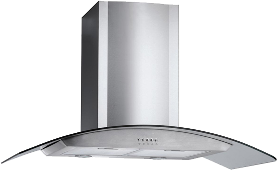 Kitchen Appliances Glass Rangehood Full Size Png Download Seekpng