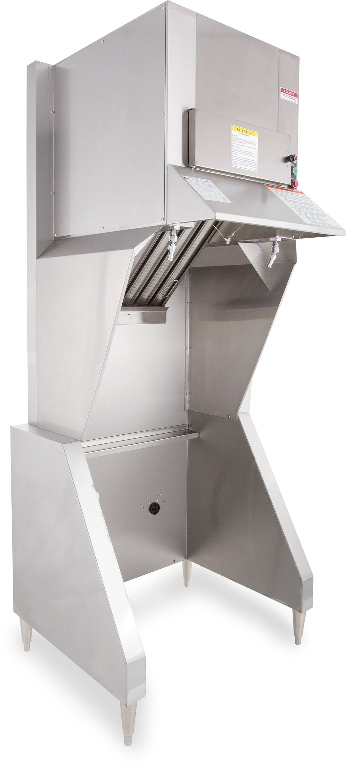 Fh 28 Ventless Hood - Bki Fh-28d Free-standing Ventless Hood (1128x2495), Png Download