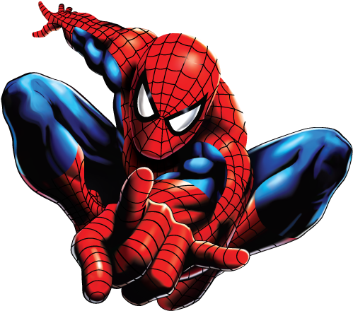 My Spiderman Mesh Added To A Background Image That - Spider Man Comic Art (720x720), Png Download