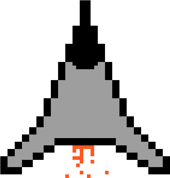Pixel Spaceship - Pixel Art Pokemon Snorlax (1200x1200), Png Download