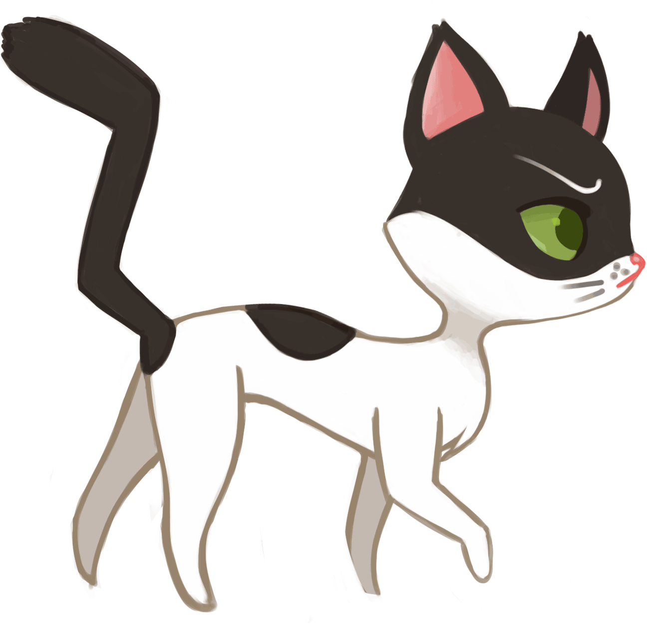 Png - Animated Cat Gif Png (2469x1893), Png Download