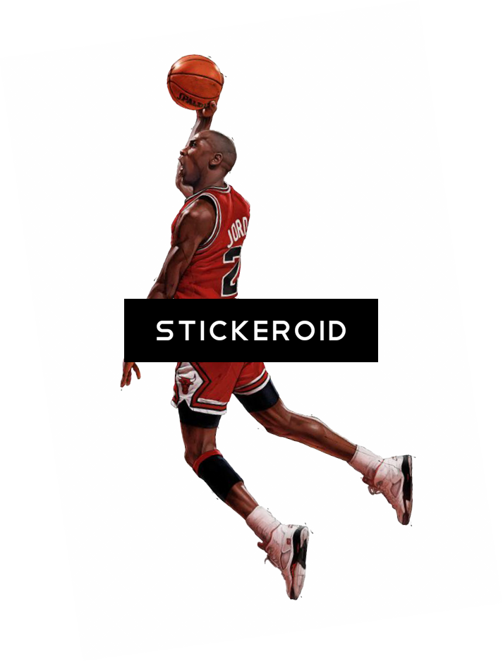 Michael Jordan Basketball - Air Jordan Dunking S-xl Bulls Sb Kobe Lebron Curry (713x938), Png Download