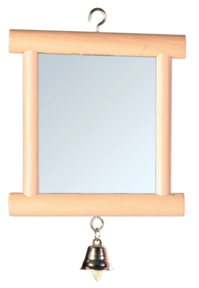 Trixie Mirror With Wooden Frame Bell - Trixie Mirror With Wooden Frame 9x10 Cm. (620x620), Png Download
