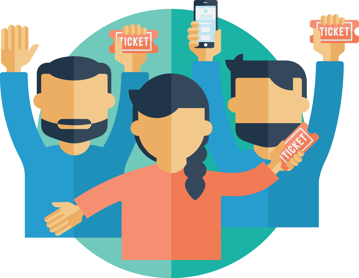 Sell Tickets Online More - Gente En Redes Sociales Png (1142x885), Png Download