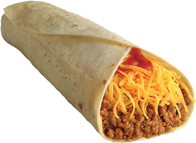 Taco Time Soft Burrito (686x600), Png Download