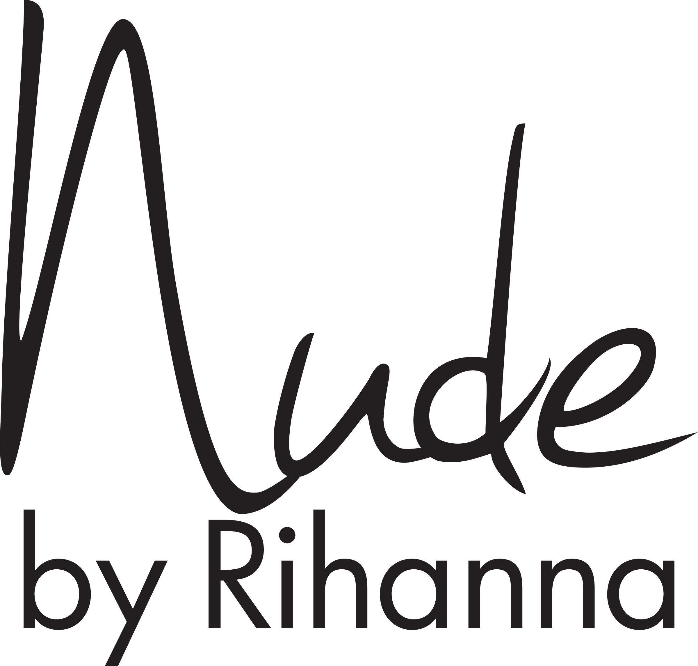 Rihanna Logo Png Transparent - Rihanna Nude Perfume Logo (2400x2288), Png Download