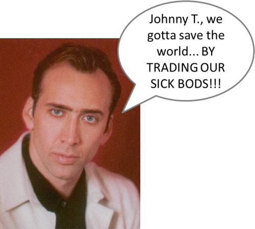 My Prediction Of What Face Off ™ Is Like - Nicolas Cage (500x449), Png Download