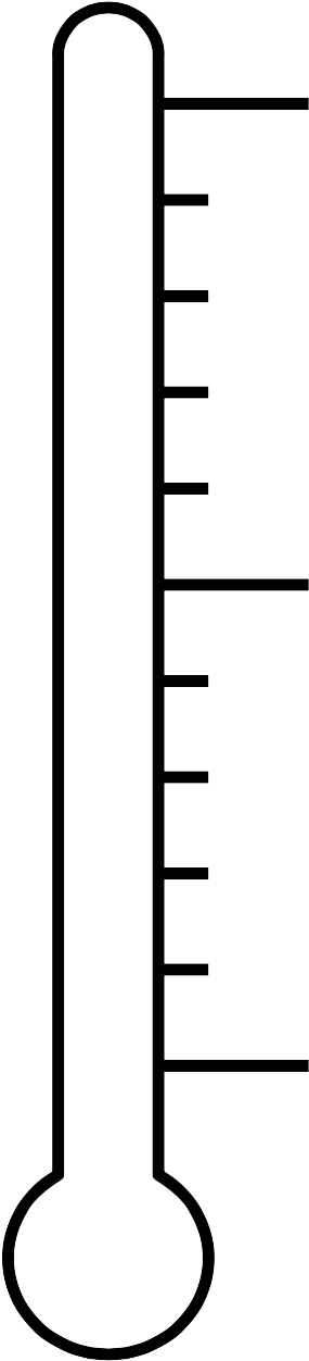 March 2015 Expeditionaire - Goal Thermometer Transparent (313x1272), Png Download
