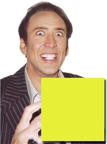 Happy Anniversary Funny Card - Nicolas Cage (416x576), Png Download
