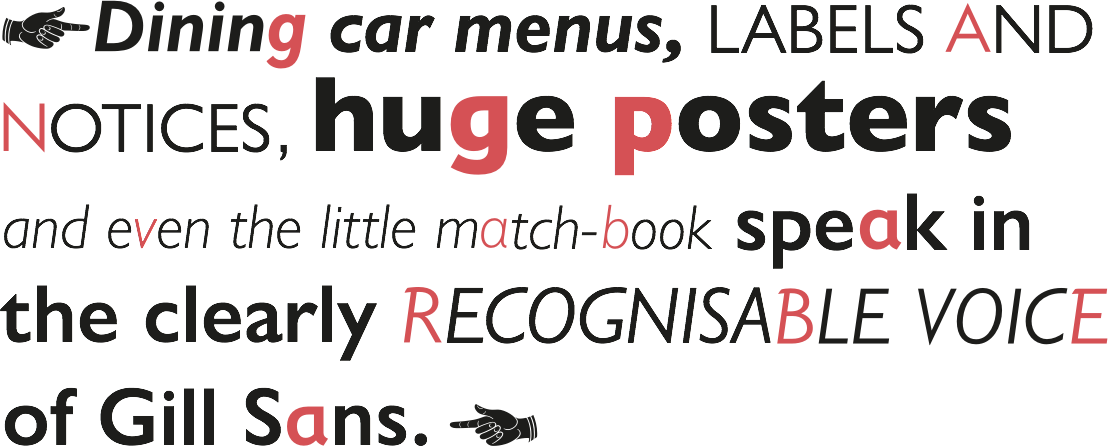 Gill Sans Nova - Typography (1108x446), Png Download