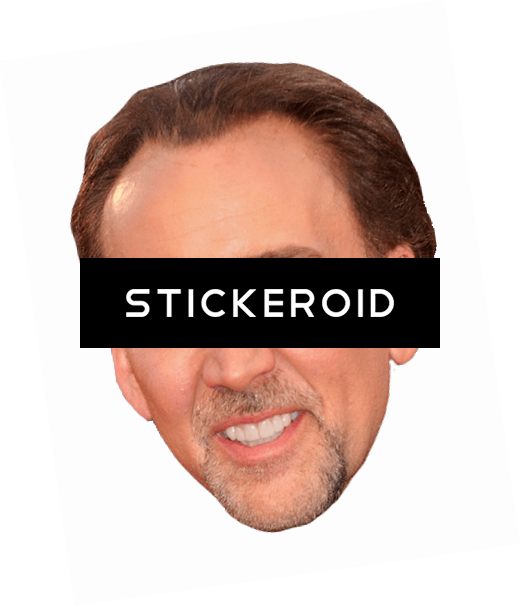 Nicolas Cage Smiling - Tints And Shades (521x607), Png Download