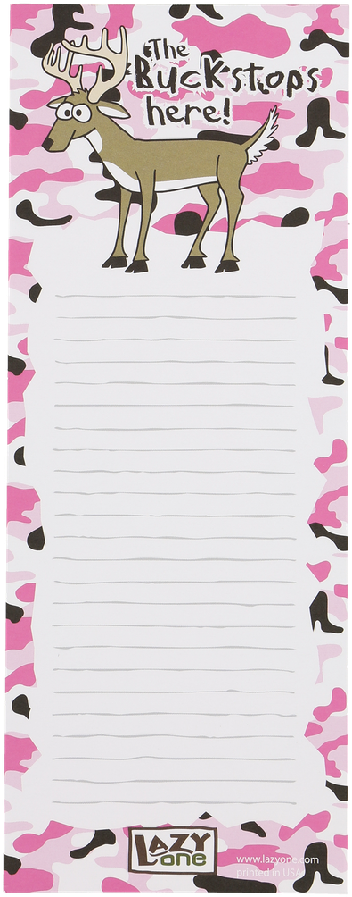 Buck Stops Here - 'notepads And Notebooks By Lazy One - ' (863x1050), Png Download