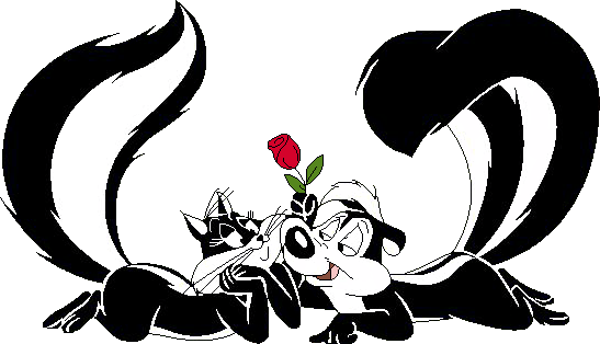 Download Clipart - Pepe Le Pew Y Penélope (547x314), Png Download