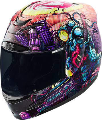 Icon Helmet Am Space B Face Xl 01019055 Part Number - Icon Airmada Space Bass Face (358x420), Png Download