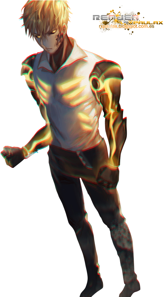 One Punch Man Genos Clipart - Genos One Punch Man Png (591x1000), Png Download