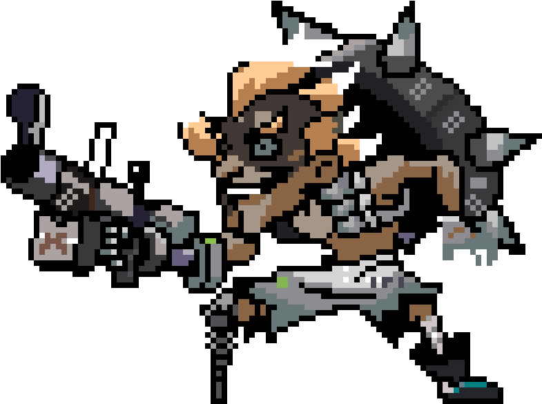 Junkrat Pixel - Pixel Art Overwatch Junkrat (1200x1200), Png Download